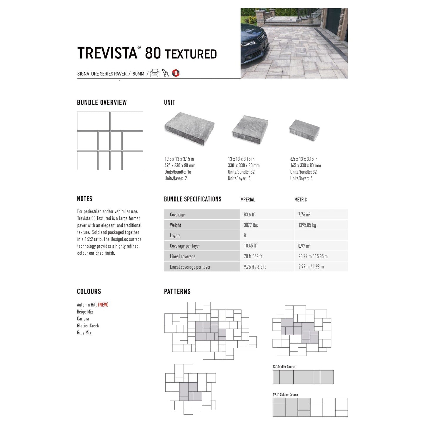 Pavers Trevista 80-Textured